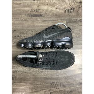 Nike Air VaporMax Flyknit 3 'Triple Black' AJ6910-002 Women's Running Shoes Sz 9
